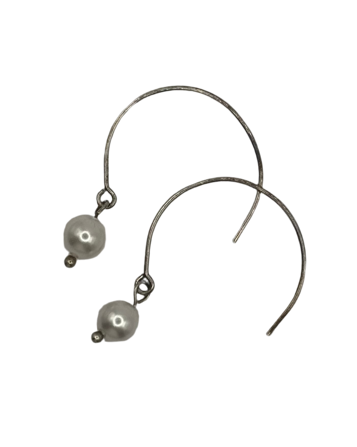 Round Pearl Oorbellen