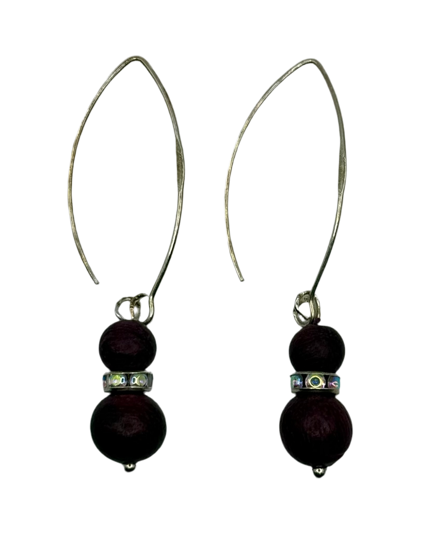 Triangle Oorbellen - Rood