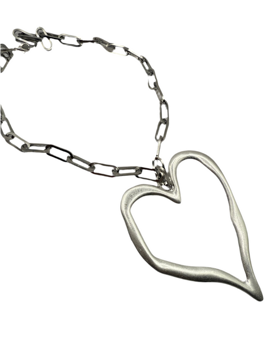 Metal Heart Ketting