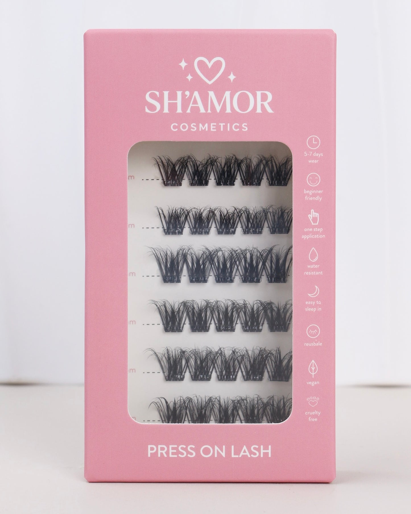 8mm t/m 12mm - Press-on Lashes - Velvet Volume