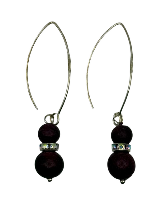 Triangle Oorbellen - Rood