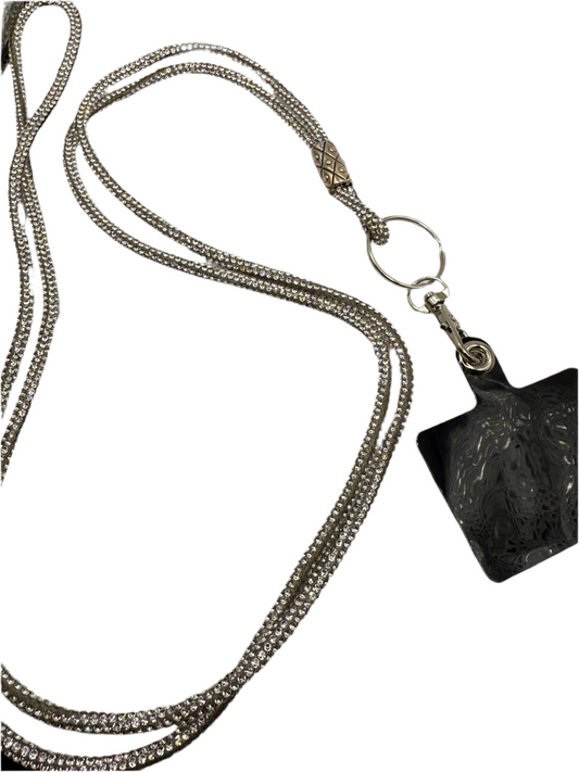 Telefoonkoord Glitter - Zwart