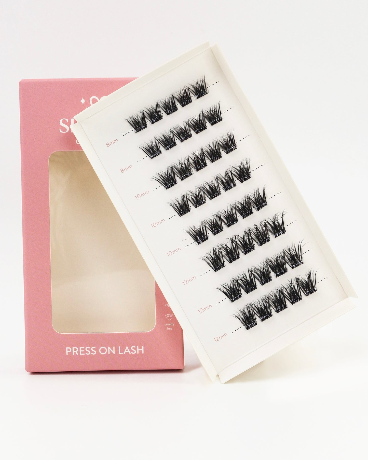 8mm t/m 12mm - Press-on Lashes - Velvet Volume