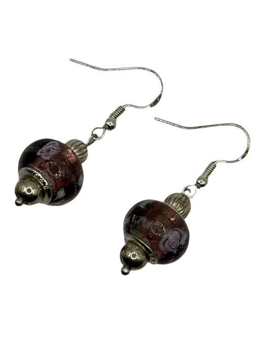 Red Flower Oorbellen