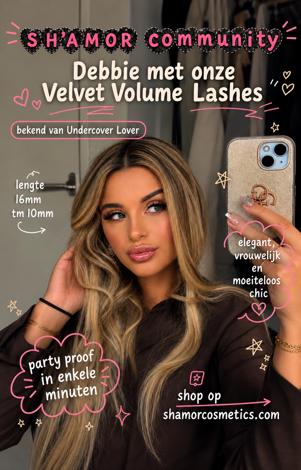 8mm t/m 12mm - Press-on Lashes - Velvet Volume